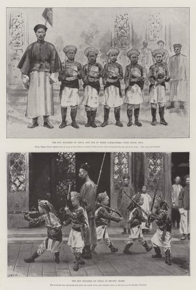 The Boy Soldiers of China (litho) af English School