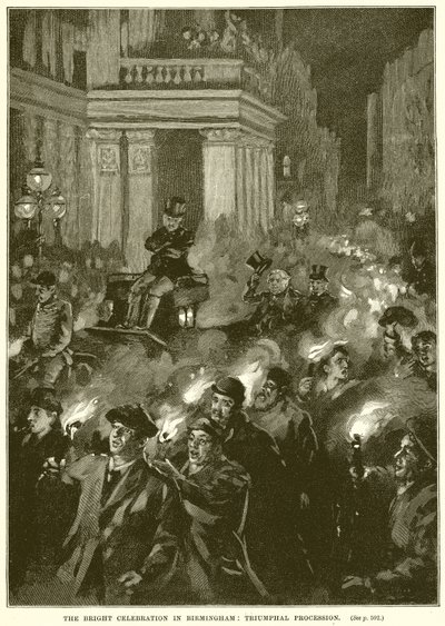 The Bright Celebration in Birmingham: Triumphal Procession af English School