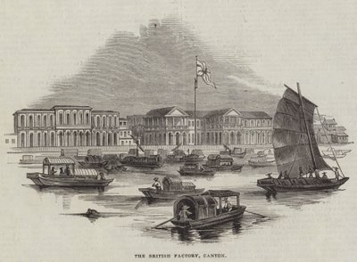 The British Factory, Canton (gravering) af English School