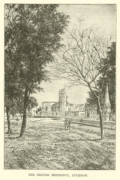 Det britiske residency, Lucknow af English School