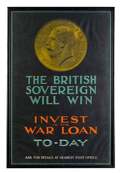 The British Sovereign Will Win, WWI krigslån plakat af English School