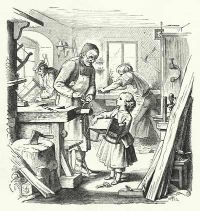 Den ødelagte vugge (kobberstik) af English School