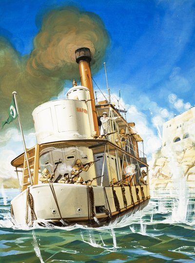 Bulldog Admiral (Lord Charles Beresford) af English School