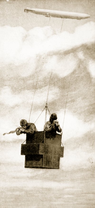 Det skudsikre bur til Zeppelin-bombekasteren, 1914-19 af English School
