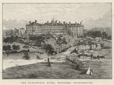 The Burlington Hotel, Boscombe, Bournemouth (gravering) af English School