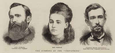 Das Brennen der "Cospatrick" von English School