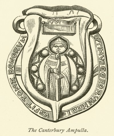 Canterbury Ampulla (gravering) af English School