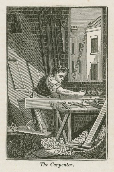 Tømreren (gravering) af English School