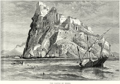 Slottet på Ischia (kobberstik) af English School