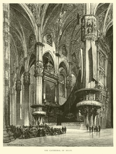 The Cathedral of Milan  af English School