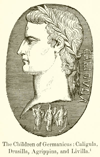 Germanicus børn: Caligula, Drusilla, Agrippina og Livilla af English School