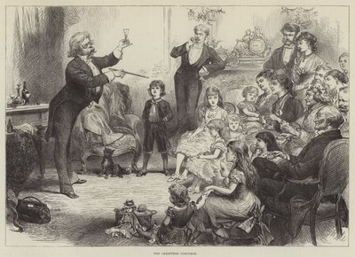 The Christmas Conjuror (gravering) af English School