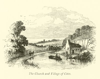Die Kirche und das Dorf Cotes von English School