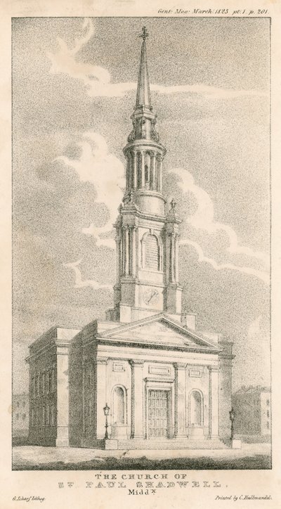 The Church of St Paul, Shadwell, London af English School