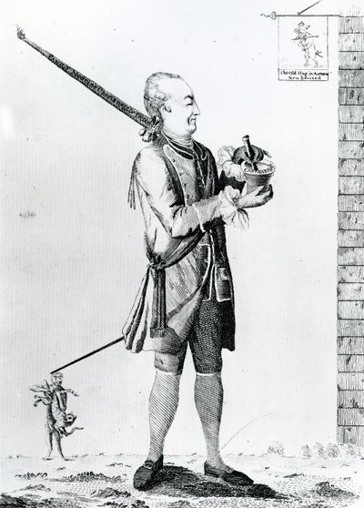 The Chymical Macaroni, udgivet af G. Terry, 1772 (mezzotint) af English School