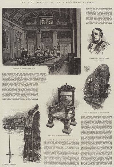 Bylaugene, Fiskehandlerkompagniet (gravering) af English School