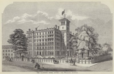 Das Clarence Hotel, Dover (Gravur) von English School