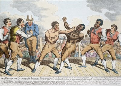 The Close of the Battle or the Champion Triumphant, udgivet 1811 af English School