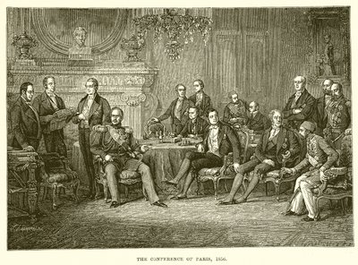 Die Konferenz von Paris, 1856 von English School