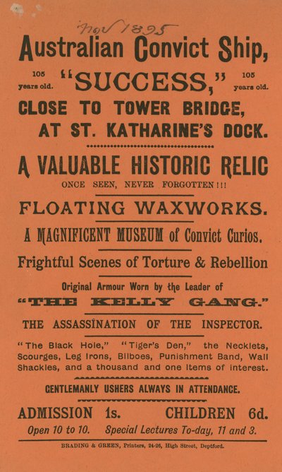 The Convict Ship fra Australien af English School