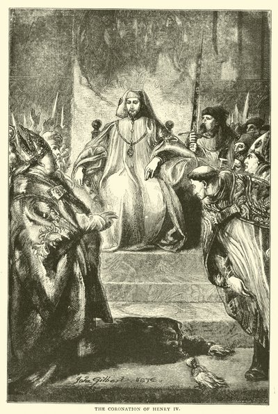 Kroningen af Henrik IV af English School