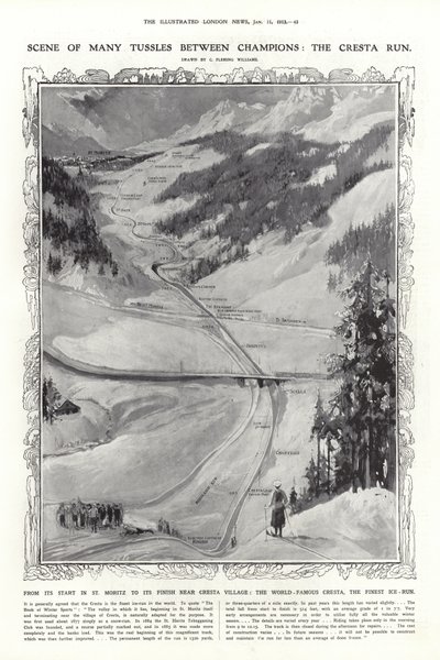 Cresta Run, St. Moritz, Schweiz af English School