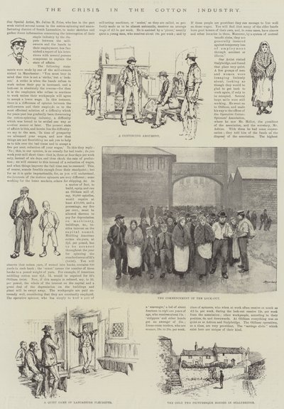 Krisen i bomuldsindustrien (gravering) af English School