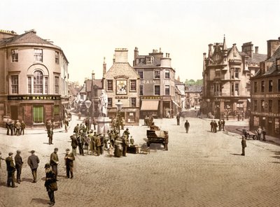 The Cross, Kilmarnock (håndfarvet foto) af English School