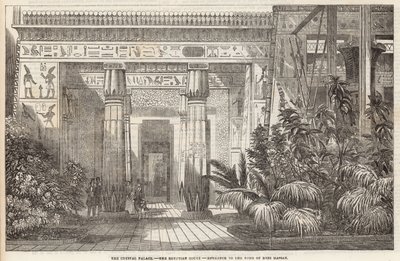 Krystalpaladset: Den egyptiske domstol, indgang til Beni Hassans grav af English School