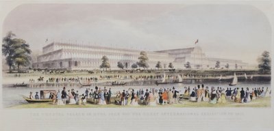 Der Kristallpalast im Hyde Park für die Große Internationale Ausstellung von 1851 von English School