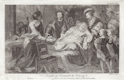 Leonardo da Vincis død af English School