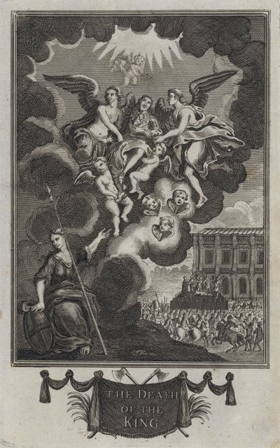 Kongens død (gravering) af English School