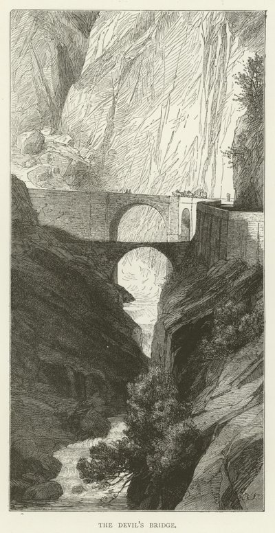 The Devils Bridge  af English School