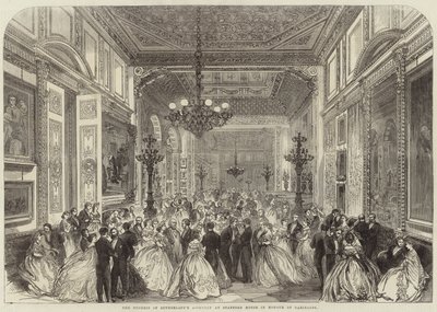 Hertuginden af Sutherlands forsamling i Stafford House til ære for Garibaldi af English School