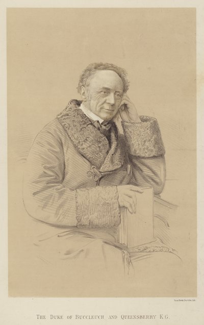 Hertugen af Buccleuch og Queensberry, KG (litho) af English School