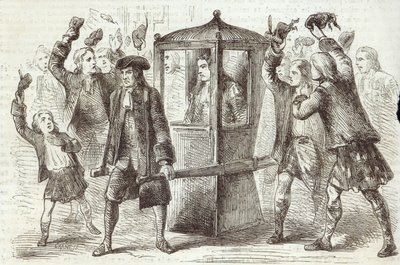 Hertugen af Hamilton på vej til det skotske parlamentsbygning af English School