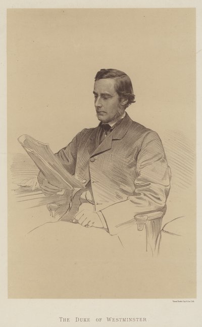 Hertugen af Westminster (litho) af English School