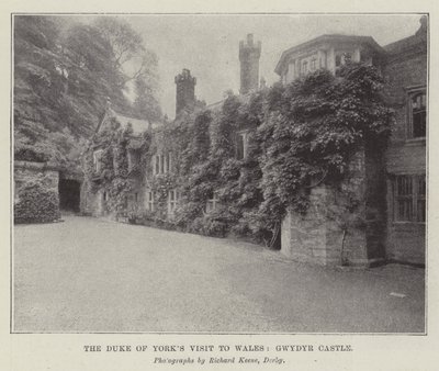 Hertugen af Yorks besøg i Wales, Gwydyr Castle (gravering) af English School