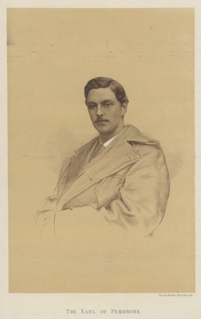 Jarlen af Pembroke (litho) af English School