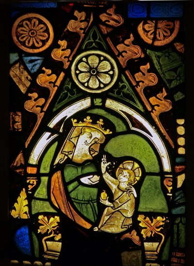 Das Ostfenster (Ew), Die Jungfrau und das Kind von English School