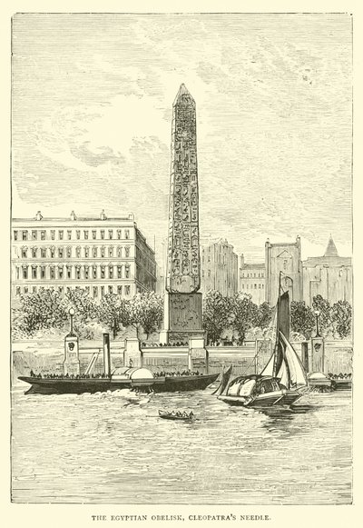 Den egyptiske obelisk, Cleopatras-nålen af English School