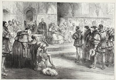 Kurfyrsten af Sachsen læser protesten ved Spires Diet, illustration fra The History of Protestantism af James Aitken Wylie (1808-1890), pub. 1878 af English School