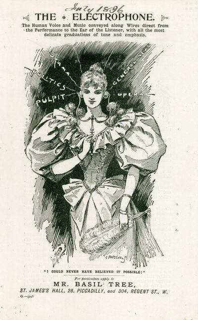 Elektrofonen, juli 1896 af English School