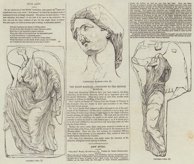 The Elgin Marbles (gravering) af English School
