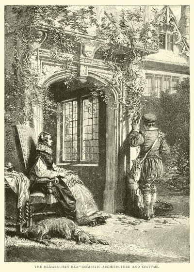Elizabethan-æraen, indenlandsk arkitektur og kostume af English School