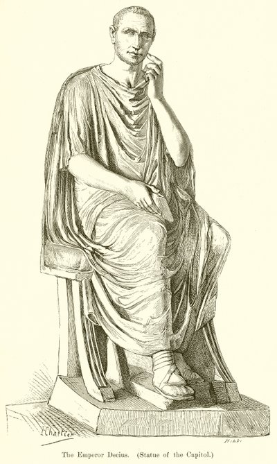 Kejser Decius. (Statue af Capitol) af English School