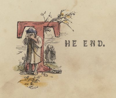 The End (farvet gravering) af English School