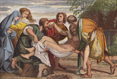 Gravmælet (chromolitho) af English School