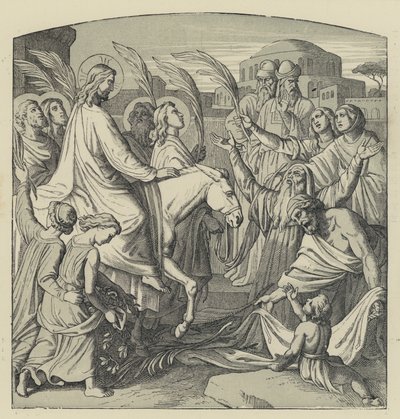 Indtoget i Jerusalem (gravering) af English School