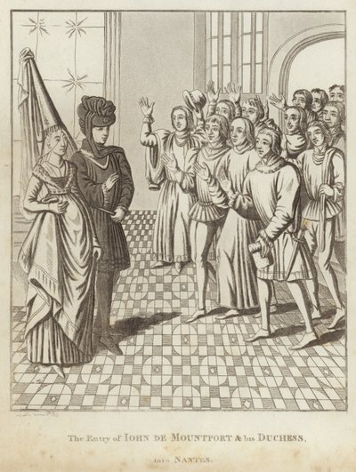 Iohn de Mountforts og hans hertugindes indtog i Nantes af English School